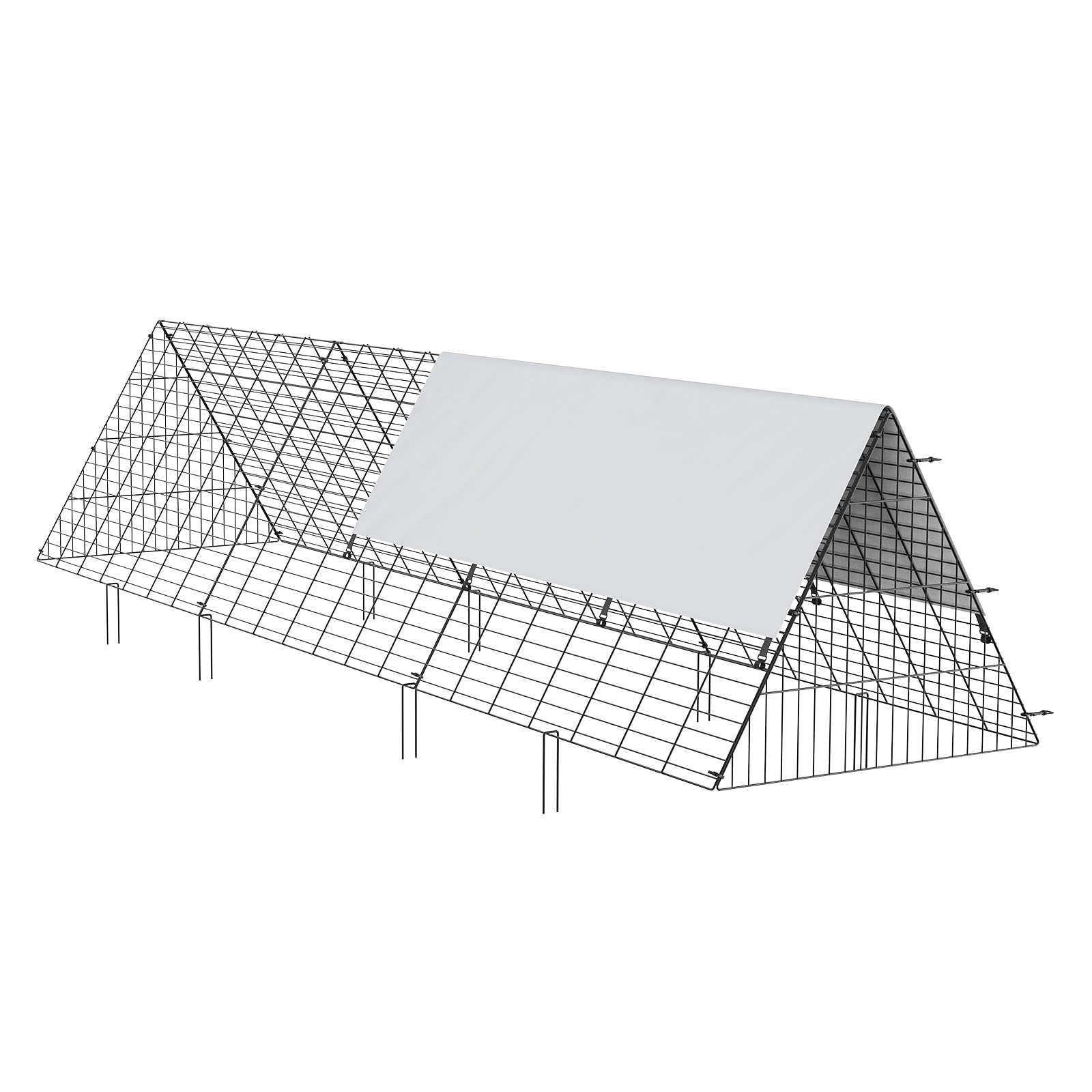 Chicken Tunnels For Yard Portable Run For Chickens Ducks Rabbits_voghion.com